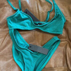 Triangl swimwear Maia Jade Bikini - top and bottom - size Small